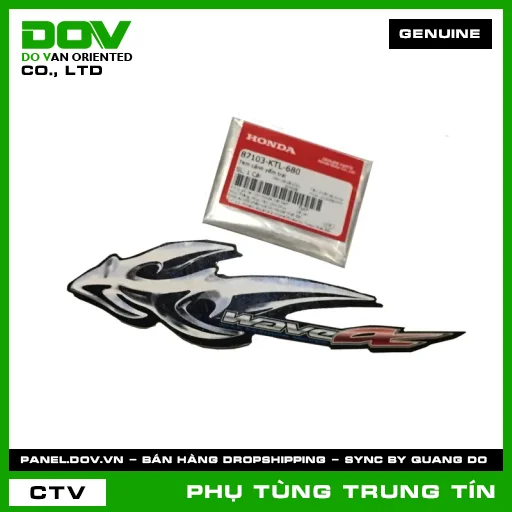 TEM CÁNH YẾM TRÁI | 87103-KTL-680 | HONDA — 87103KTL680