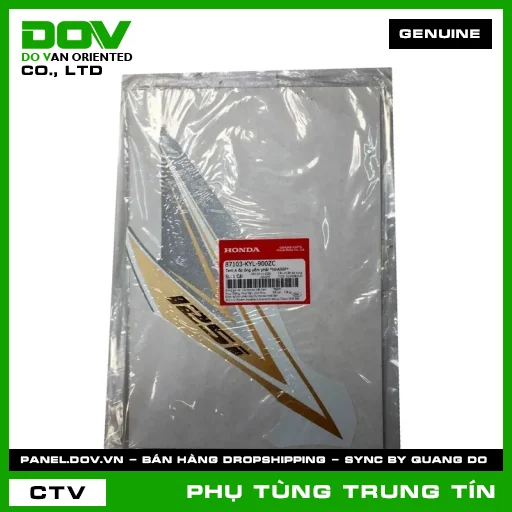 TEM A ỐP ỐNG YẾM PHẢI *NHA96P* | 87103-KYL-900ZC | HONDA — 87103KYL900ZC