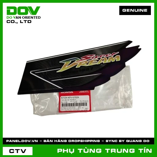 TEM CỐP TRÁI *R150CU* | 87104-KFV-670ZA | HONDA (SUPER DREAM) — 87104KFV670ZA