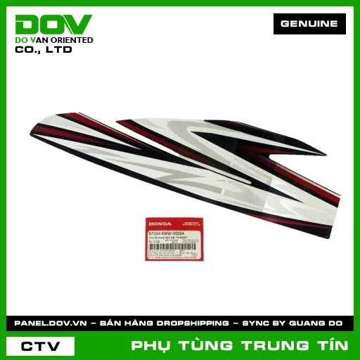 TEM ỐP TRUNG TÂM TRÁI *NHA69P* | 87104-KWW-V00ZA | HONDA (WAVE RSX 110) — 87104KWWV00ZA
