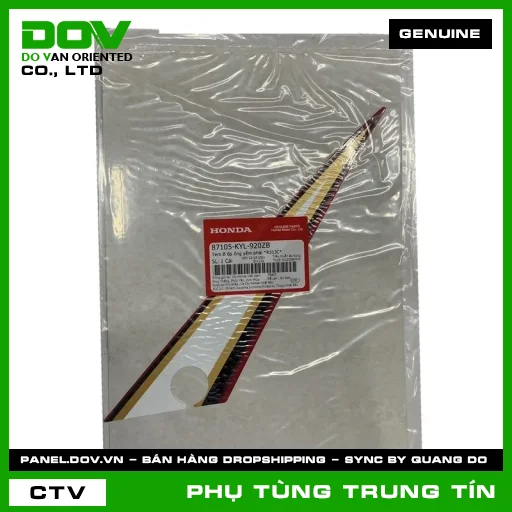 TEM B ỐP ỐNG YẾM PHẢI *R313C* | 87105-KYL-920ZB | HONDA — 87105KYL920ZB