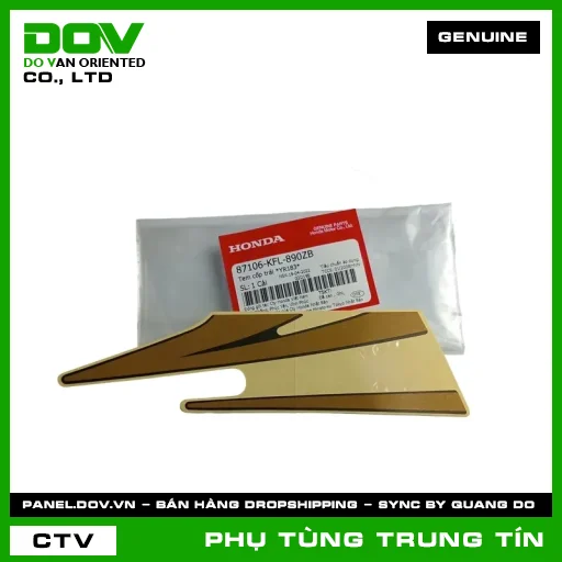 Tem cốp trái *YR183* | 87106-KFL-890ZB | HONDA — 87106KFL890ZB