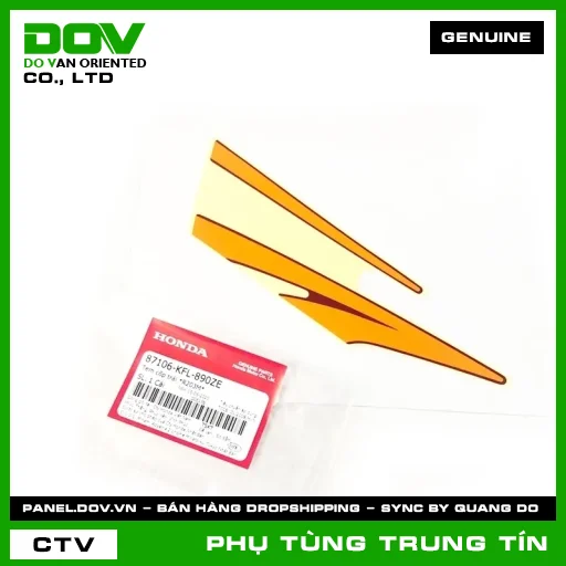 Tem cốp trái *R203M* | 87106-KFL-890ZE | HONDA — 87106KFL890ZE
