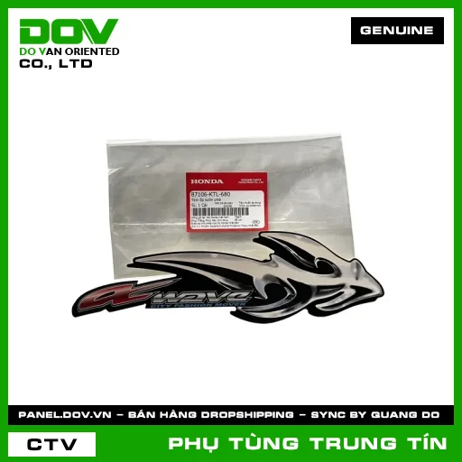 TEM ỐP SƯỜN PHẢI | 87106-KTL-680 | HONDA — 87106KTL680
