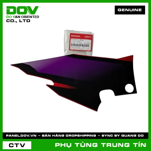 TEM CỐP PHẢI *R263* | 87106-KTL-780ZB | HONDA (WAVE ALPHA) — 87106KTL780ZB