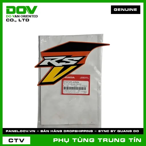 TEM B CÁNH YẾM PHẢI *PB373M* | 87107-KTL-670ZA | HONDA (WAVE ALPHA) — 87107KTL670ZA