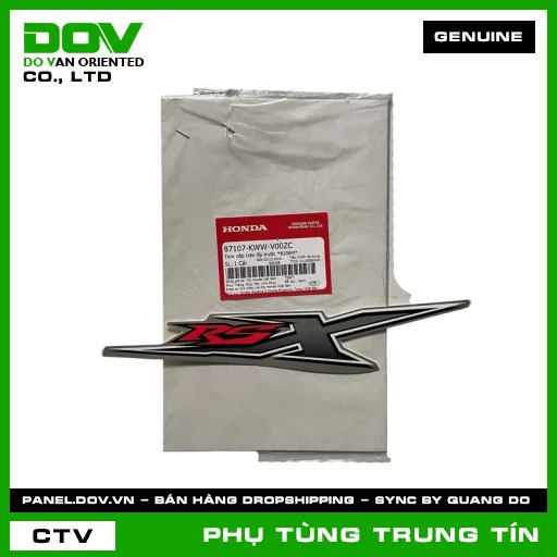 TEM NẮP TRÊN ỐP TRƯỚC *B206M* | 87107-KWW-V00ZC | HONDA (WAVE RSX 110) — 87107KWWV00ZC