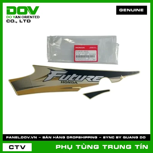 Tem ốp sườn trái *YR183M* | 87108-KFL-830ZC | HONDA — 87108KFL830ZC