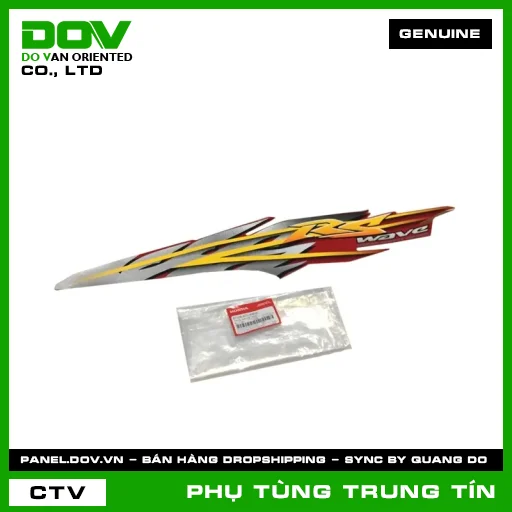 Tem ốp sườn trái *R263* | 87108-KTL-640ZC | HONDA (WAVE ALPHA) — 87108KTL640ZC