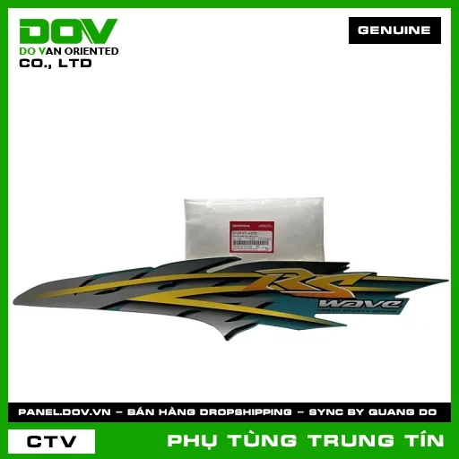 Tem ốp sườn trái *BG132M* | 87108-KTL-640ZE | HONDA (WAVE ALPHA) — 87108KTL640ZE
