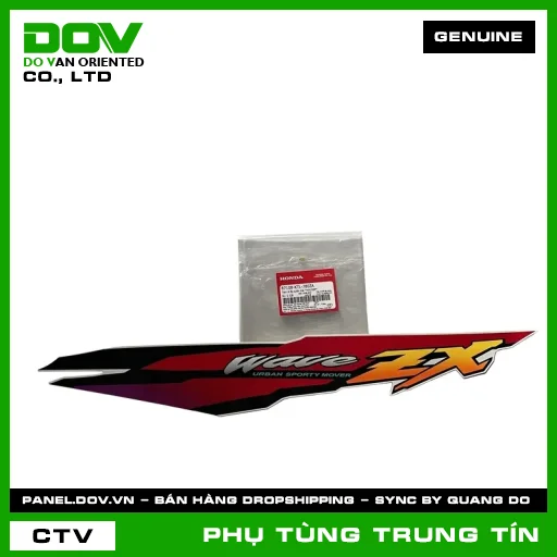 TEM A ỐP SƯỜN TRÁI *NH193P* | 87108-KTL-780ZA | HONDA (WAVE ALPHA) — 87108KTL780ZA
