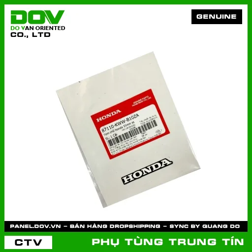 TEM CHỮ HONDA 55MM SS | 87110-KWW-B10ZA | HONDA (WAVE RSX 110) — 87110KWWB10ZA