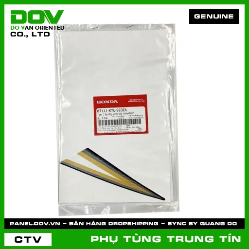 TEM C ỐP ỐNG YẾM TRÁI *NHA69P* | 87111-KYL-920ZA | HONDA — 87111KYL920ZA