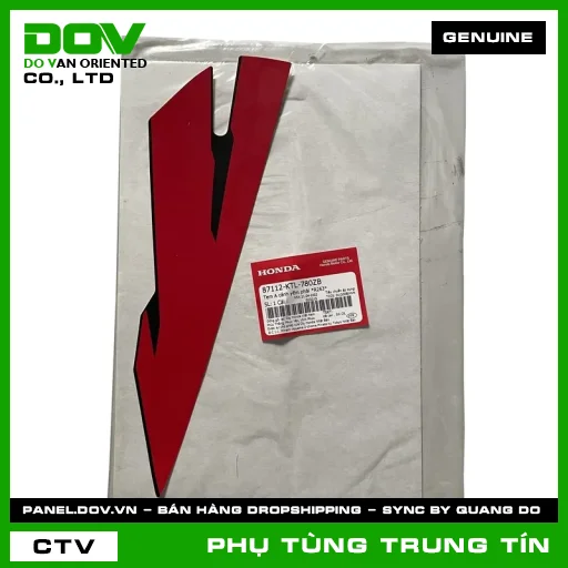 TEM A CÁNH YẾM PHẢI *R263* | 87112-KTL-780ZB | HONDA (WAVE ALPHA) — 87112KTL780ZB
