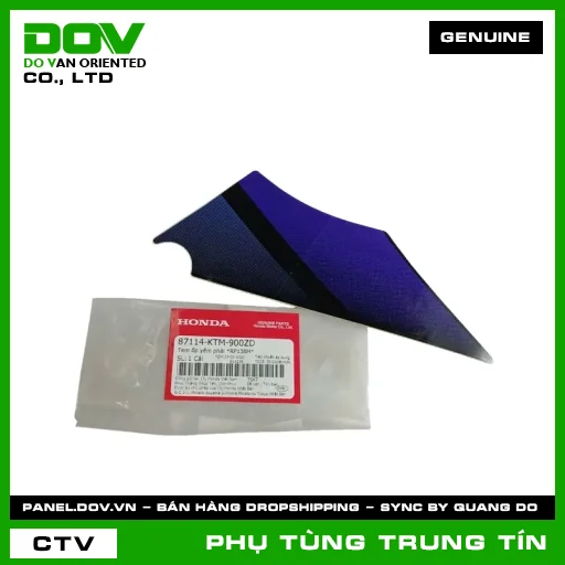 TEM ỐP YẾM PHẢI *RP138M* | 87114-KTM-900ZD | HONDA (FUTURE NEO) — 87114KTM900ZD