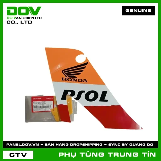 TEM A ỐP YẾM TRÁI *PB383M* | 87114-KVR-V80ZA | HONDA (WAVE ALPHA) — 87114KVRV80ZA