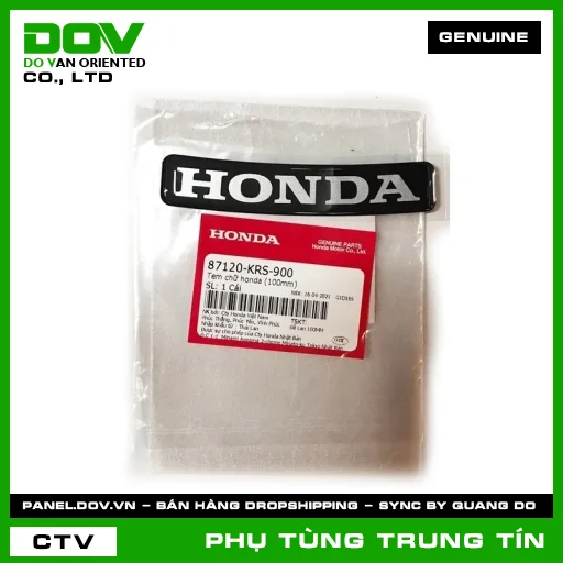TEM CHỮ HONDA (95MM) | 87120-KRS-900 | HONDA (WAVE ALPHA) — 87120KRS900