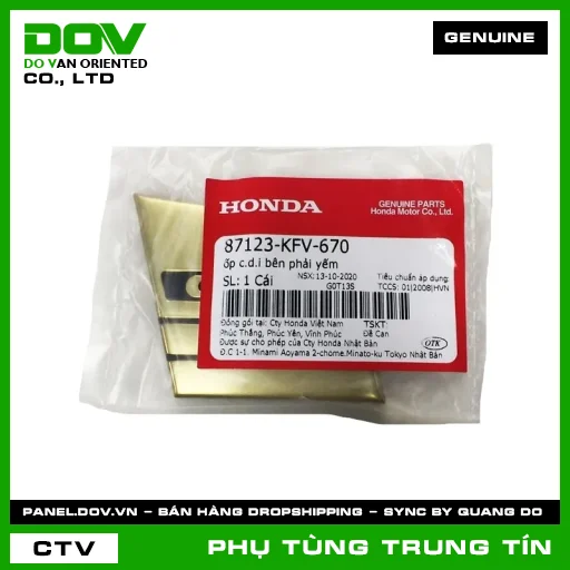 ốp c.d.i bên phải yếm | 87123-KFV-670 | HONDA (SUPER DREAM) — 87123KFV670
