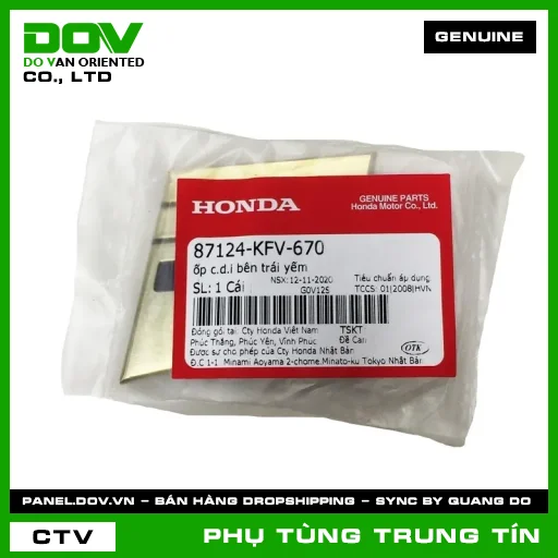 ốp c.d.i bên trái yếm | 87124-KFV-670 | HONDA (SUPER DREAM) — 87124KFV670