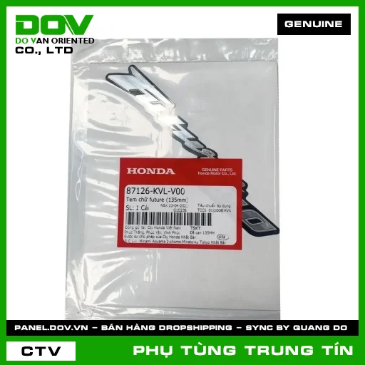 TEM CHỮ FUTURE (135MM) | 87126-KVL-V00 | HONDA (FUTURE NEO) — 87126KVLV00