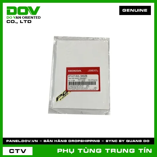 Tem chữ PGMFI *NHA96P* | 87127-KVL-940ZB | HONDA — 87127KVL940ZB