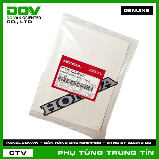 TEM CHỮ HONDA (120MM) P*B142P* | 87130-KRS-860ZC | HONDA (WAVE ALPHA) — 87130KRS860ZC