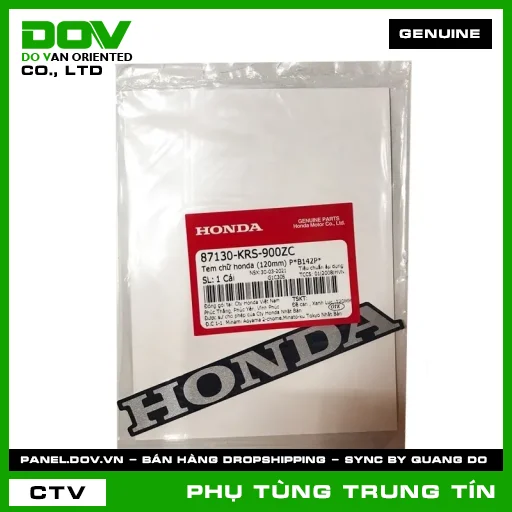 TEM CHỮ HONDA (120MM) P*B142P* | 87130-KRS-900ZC | HONDA (WAVE ALPHA) — 87130KRS900ZC