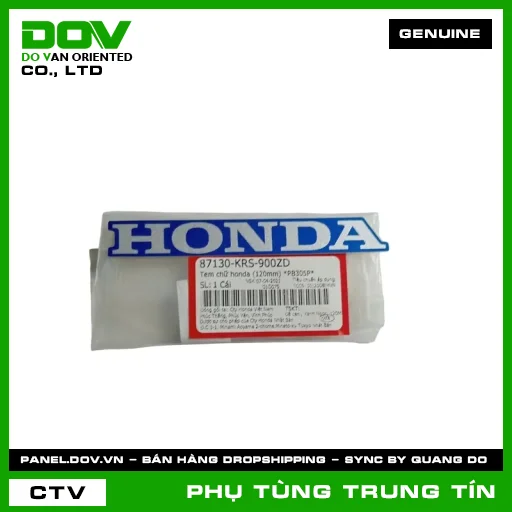 TEM CHỮ HONDA (120MM) *PB305P* | 87130-KRS-900ZD | HONDA (WAVE ALPHA) — 87130KRS900ZD