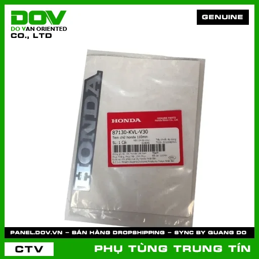 TEM CHỮ HONDA 110MM | 87130-KVL-V30 | HONDA — 87130KVLV30