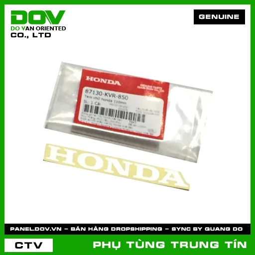 TEM CHỮ HONDA 110MM | 87130-KVR-850 | HONDA (WAVE ALPHA) — 87130KVR850