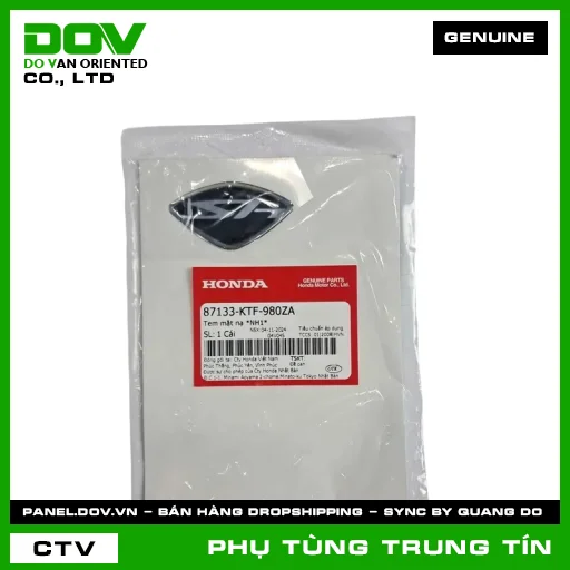 TEM MẶT NẠ *NH1* | 87133-KTF-980ZA | HONDA — 87133KTF980ZA