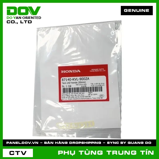 TEM CHỮ HONDA (50MM) | 87140-KVL-900ZA | HONDA (FUTURE NEO) — 87140KVL900ZA