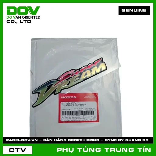 TEM NỔI CỐP R150,*PB373M* | 87215-KFV-670ZA | HONDA (SUPER DREAM) — 87215KFV670ZA