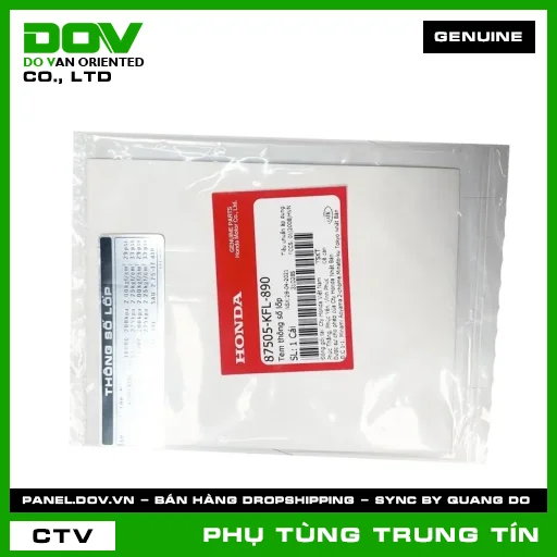 Tem thông số lốp | 87505-KFL-890 | HONDA — 87505KFL890