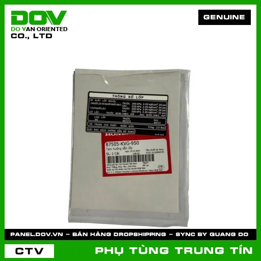 TEM HƯỚNG DẪN LỐP | 87505-KVG-950 | HONDA (AIR BLADE 110) — 87505KVG950