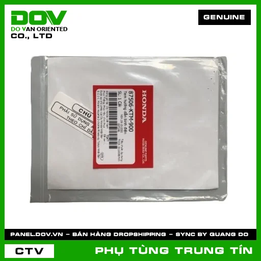 TEM HƯỚNG DẪN BÌNH ĐIỆN | 87506-KTM-900 | HONDA (AIR BLADE 110, AIR BLADE 125, CLICK 110, FUTURE 125, FUTURE NEO, LEAD 125, PCX, SH 125/150, SH MODE, VISION 110, WAVE 100, WAVE ALPHA, WINNER 150) — 87506KTM900
