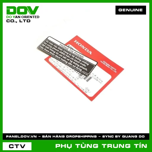 TEM THÔNG TIN ABS | 87514-K29-VC0 | HONDA (SH MODE, WINNER X) — 87514K29VC0