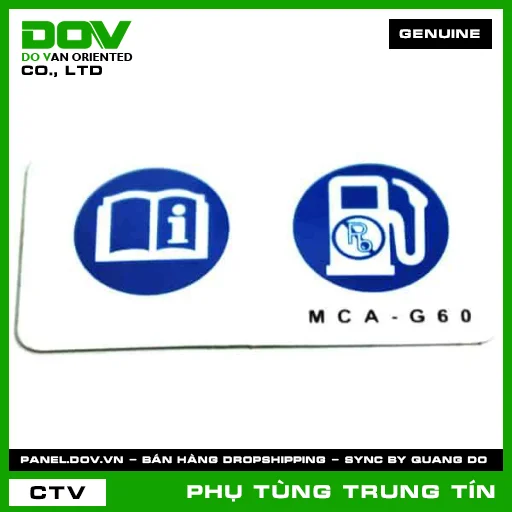 TEM HƯỚNG DẪN NHIÊN LIỆU | 87586-MCA-G60 | HONDA — 87586MCAG60