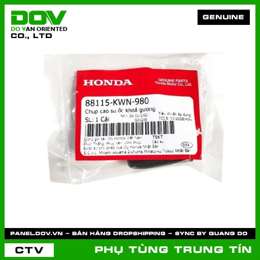 CHỤP CAO SU ỐC KHOÁ GƯƠNG | 88115-KWN-980 | HONDA (ADV350, ICON E, PCX, PCX 125, PCX 125/150, PCX 160, VARIO 160) — 88115KWN980