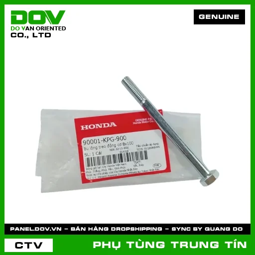 BU LÔNG TREO ĐỘNG CƠ 8X100 | 90001-KPG-900 | HONDA (WAVE ALPHA) — 90001KPG900