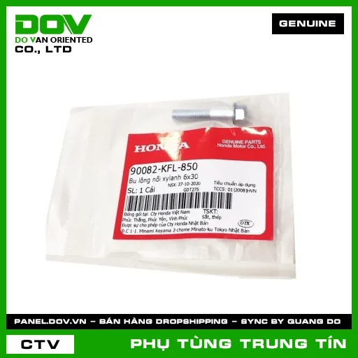 BU LÔNG NỐI XYLANH 6X30 | 90082-KFL-850 | HONDA (SUPER DREAM, WAVE 100, WAVE ALPHA) — 90082KFL850