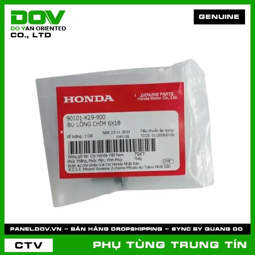 BU LÔNG CHÌM 6X18 | 90101-K29-900 | HONDA (ADV350, AIR BLADE 125/150, AIR BLADE 125/160, PCX, PCX 125/150, PCX 160, SH 125/150, SH 125/160, SH 350, SH MODE, VARIO 160, VISION 110) — 90101K29900