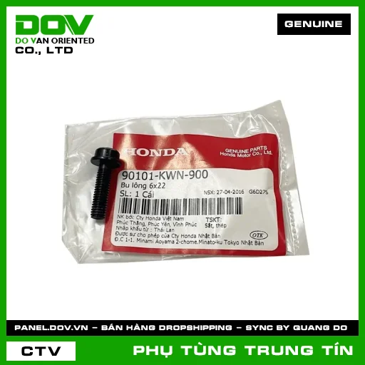 BU LÔNG 6X22 | 90101-KWN-900 | HONDA (PCX, PCX 125, PCX 125/150, PCX 160) — 90101KWN900