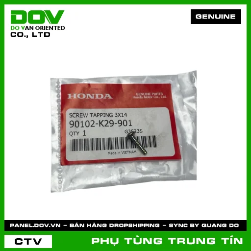 VÍT TỰ REN 3X14 | 90102-K29-901 | HONDA (SH MODE) — 90102K29901