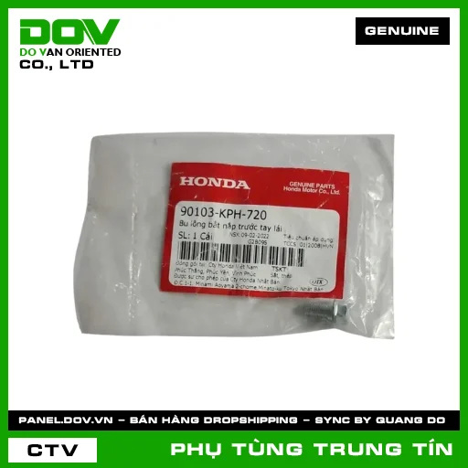 BU LÔNG BẮT NẮP TRƯỚC TAY LÁI | 90103-KPH-720 | HONDA (FUTURE NEO, WAVE 100, WAVE ALPHA, WAVE RSX 110) — 90103KPH720