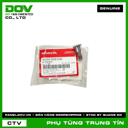 BU LÔNG 8X25 | 90105-MGS-D30 | HONDA (CB500F, CB500X, CB650R, CBR500R, CBR650R, REBEL 1100, REBEL 300, REBEL 500) — 90105MGSD30
