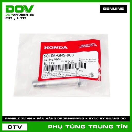 BU LÔNG 10X50 | 90106-GN5-900 | HONDA (AIR BLADE 110, CLICK 110, FUTURE NEO, SH 125/150, SH 125/160, SUPER DREAM, WAVE 100, WAVE ALPHA, WAVE RSX 110) — 90106GN5900