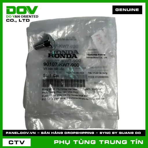 VÍT BẬC BẮT CỐP | 90107-KW7-900 | HONDA (WAVE 100, WAVE ALPHA) — 90107KW7900