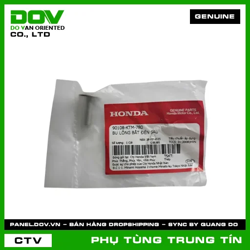BU LÔNG BẮT ĐÈN SAU | 90108-KTM-780 | HONDA (FUTURE 125, WAVE RSX 110) — 90108KTM780