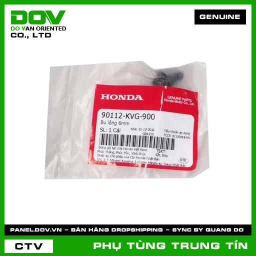 BU LÔNG 6MM | 90112-KVG-900 | HONDA (AIR BLADE 110, AIR BLADE 125, AIR BLADE 125/150, AIR BLADE 125/160) — 90112KVG900